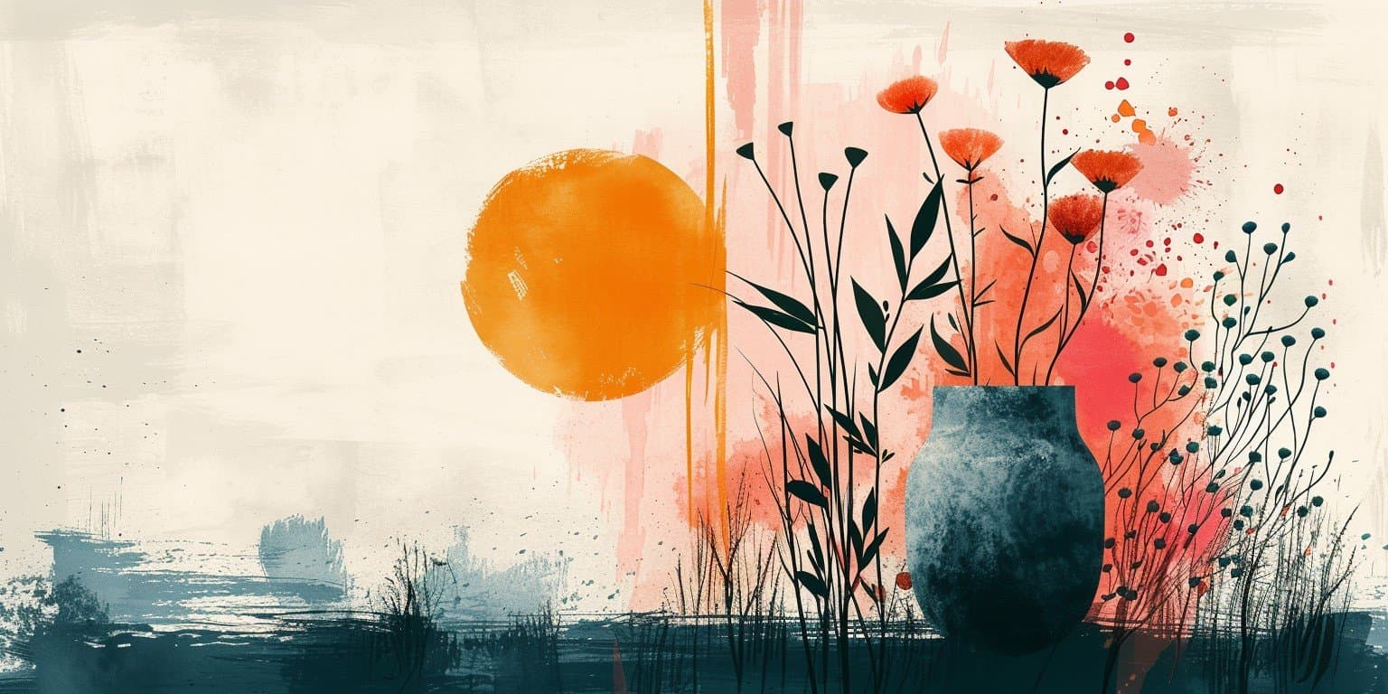 Abstract pastel artwork for peptide therapy in Meridian, Idaho