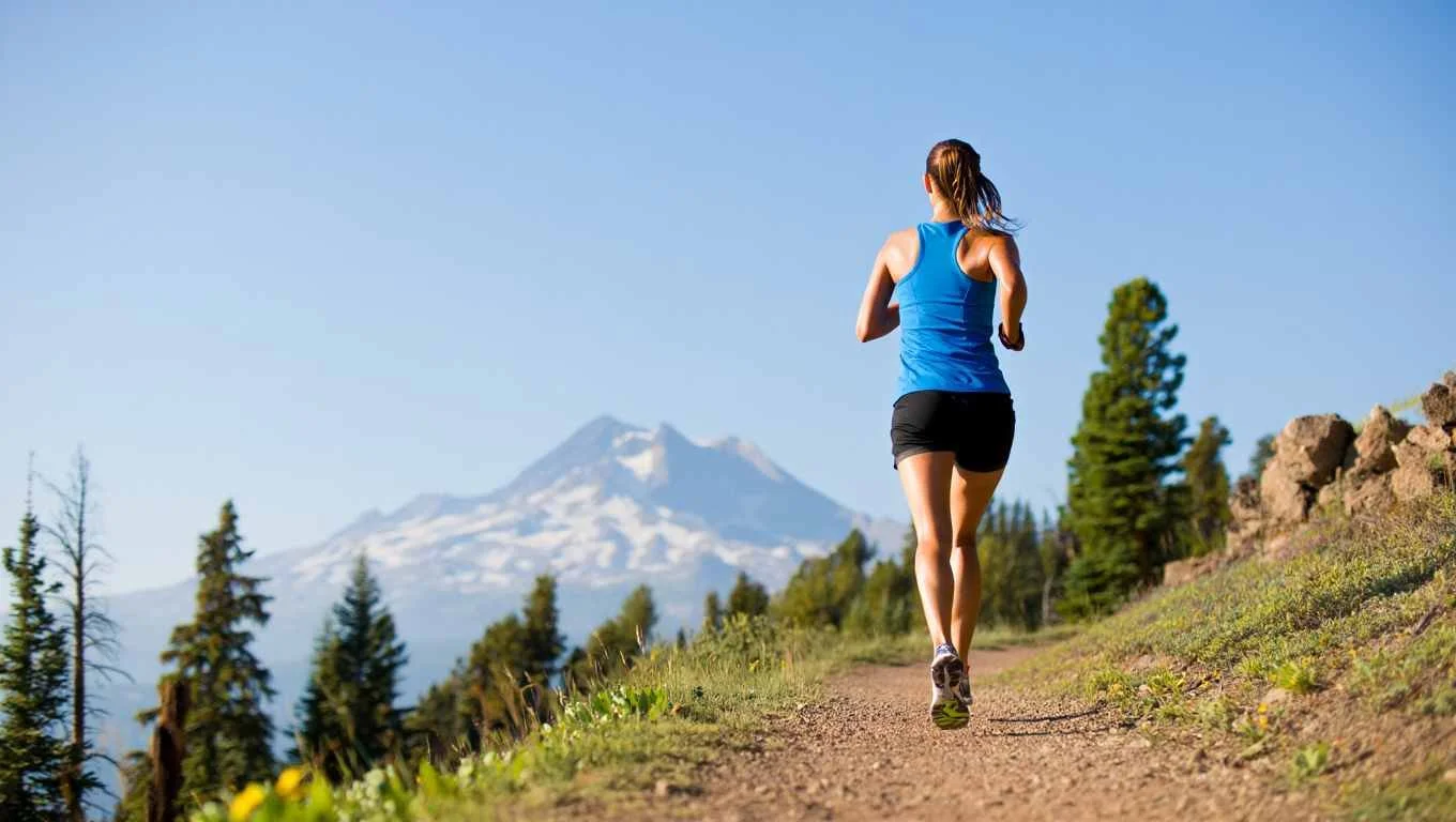 woman jogging in idaho-hormones weight loss